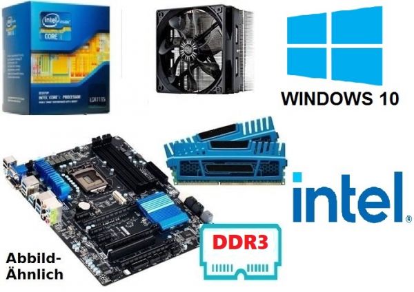 Bundle | Intel Core I3 4130 4x3.4GHz | 8GB DDR3 RAM | Mainboard | Kühler