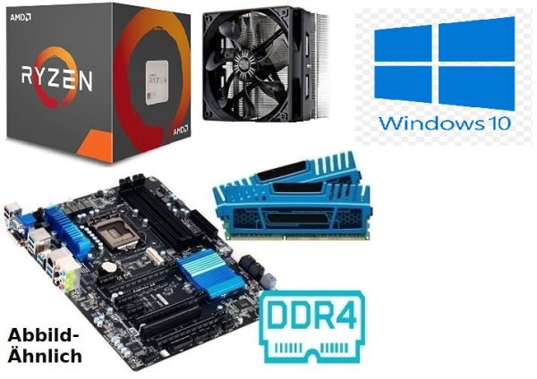 Bundle | AMD Ryzen5 2600 12Core 6x3.9GHz | 16GB DDR4 RAM | Mainboard | Kühler